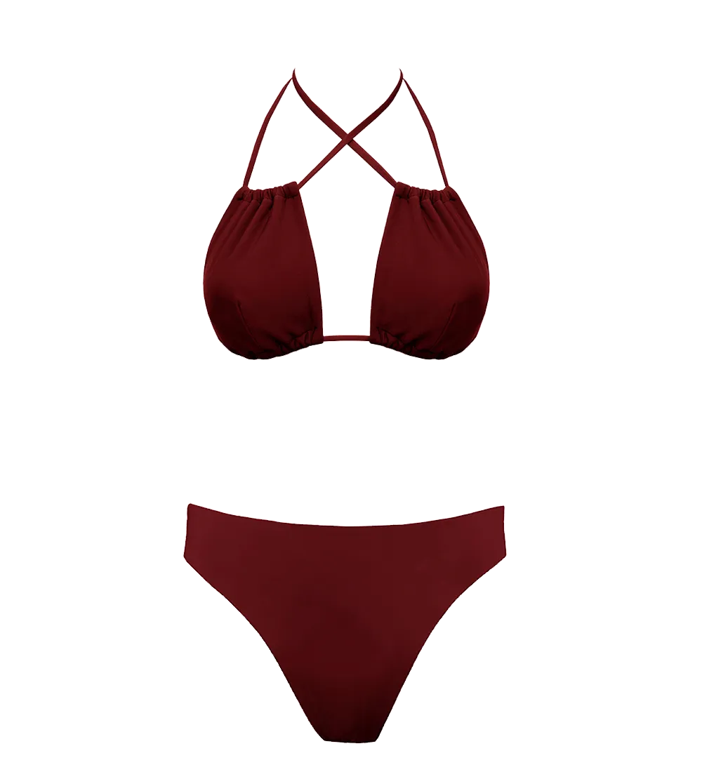 Low Versatile   Skyline Slim Bikini Set