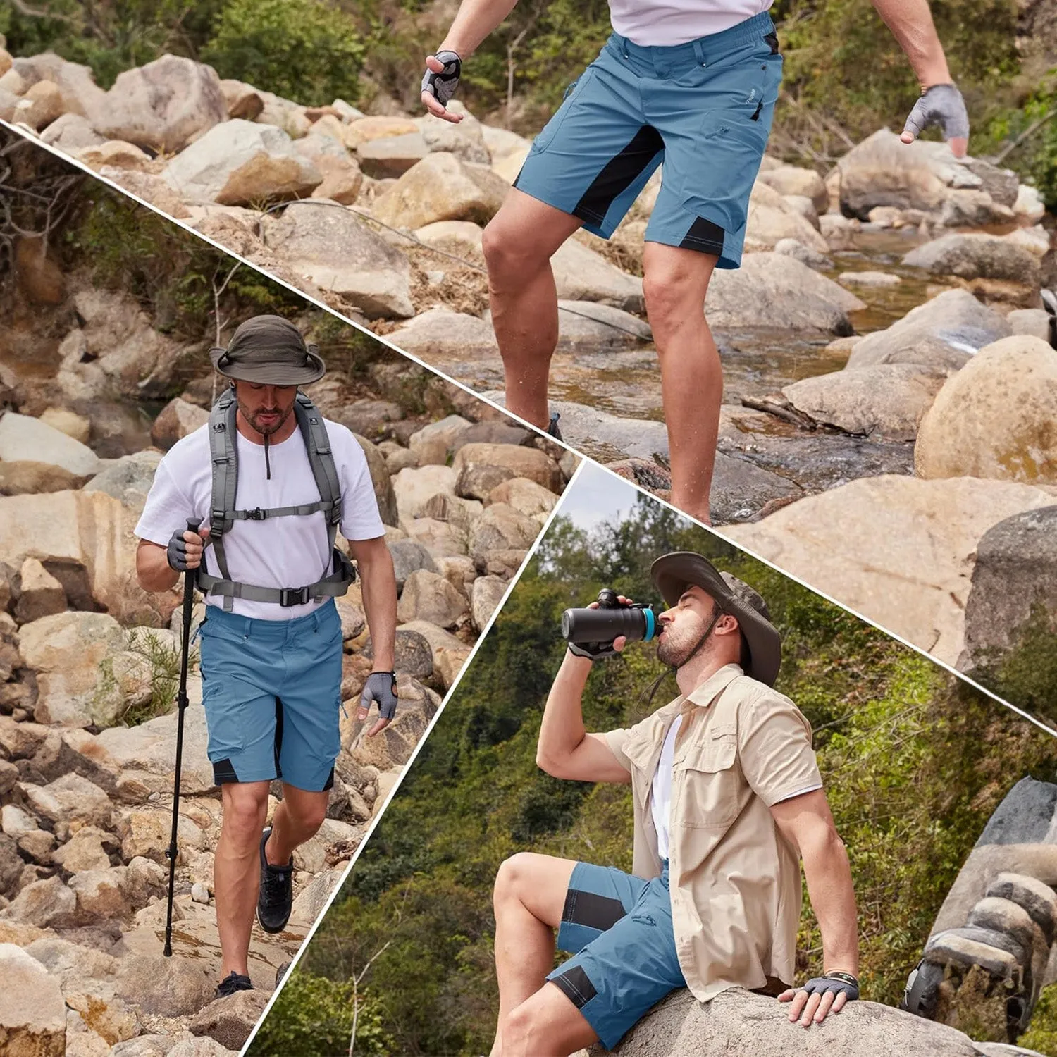 Magcomsen Men's Quick Dry Cargo Shorts