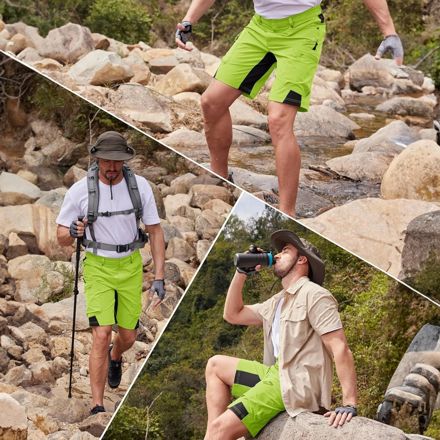 Magcomsen Men's Quick Dry Cargo Shorts
