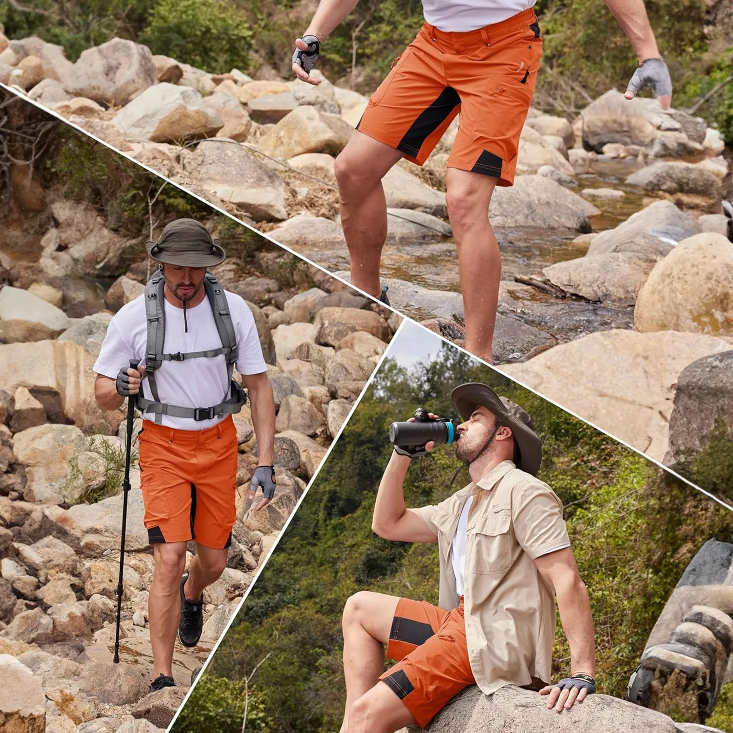 Magcomsen Men's Quick Dry Cargo Shorts