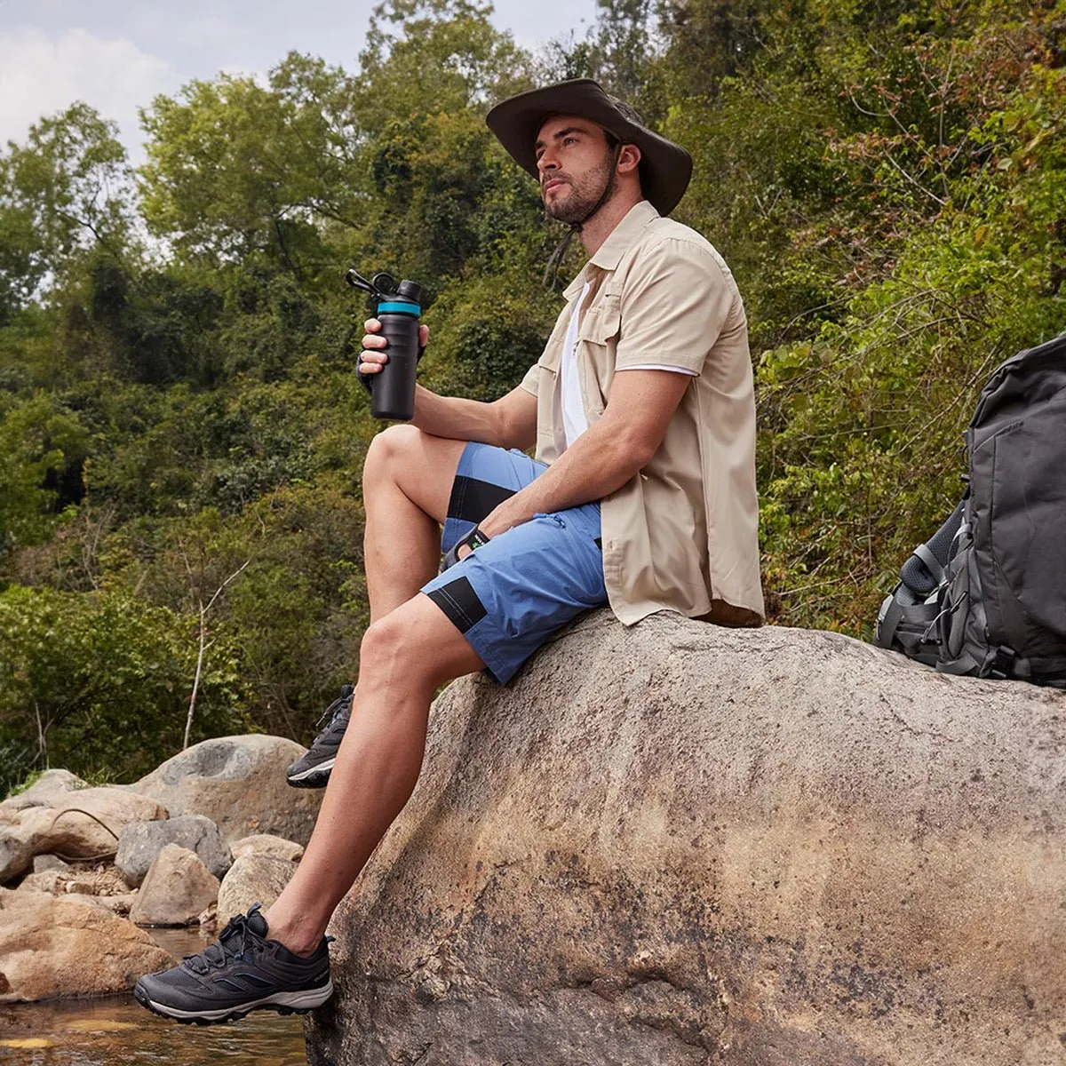 Magcomsen Men's Quick Dry Cargo Shorts