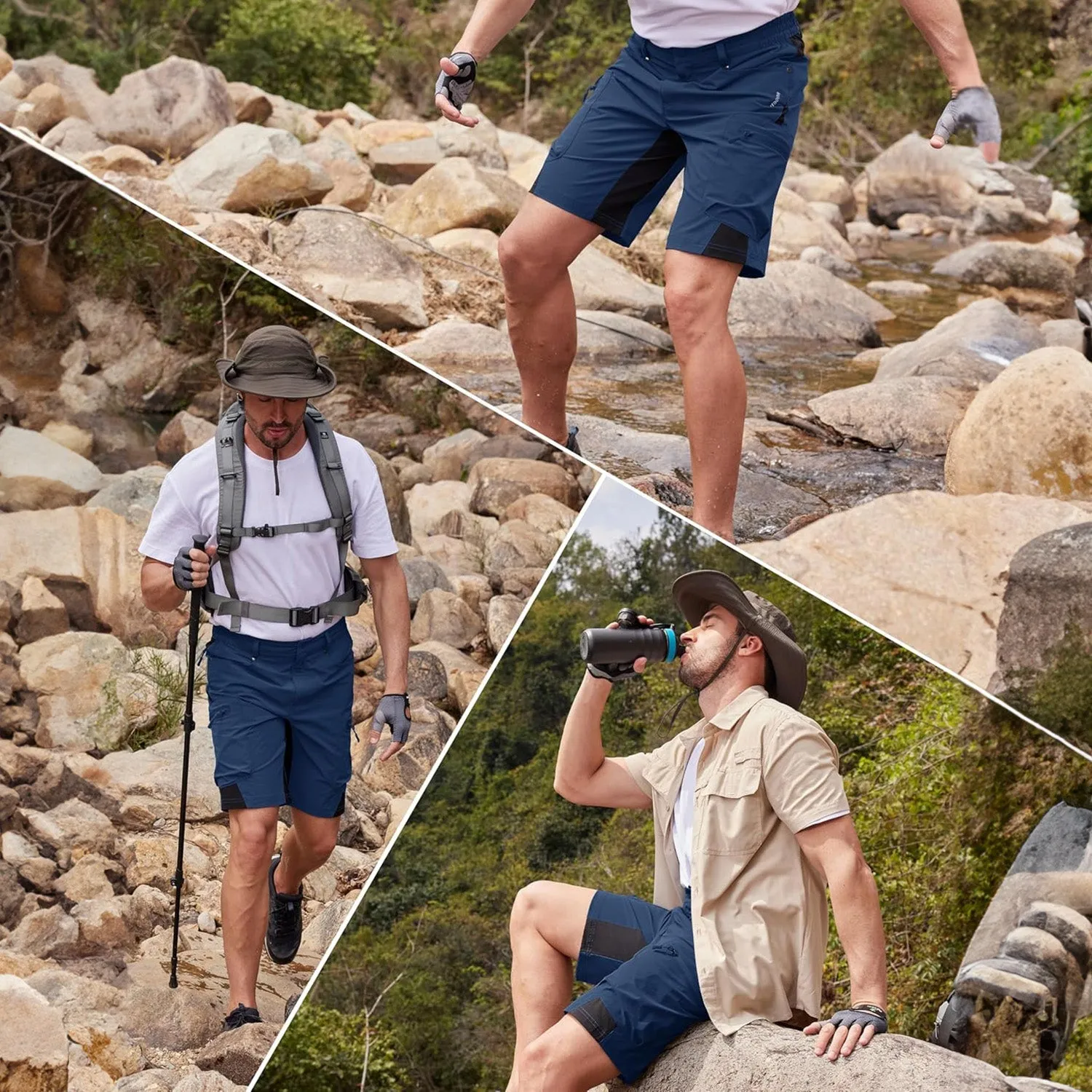 Magcomsen Men's Quick Dry Cargo Shorts