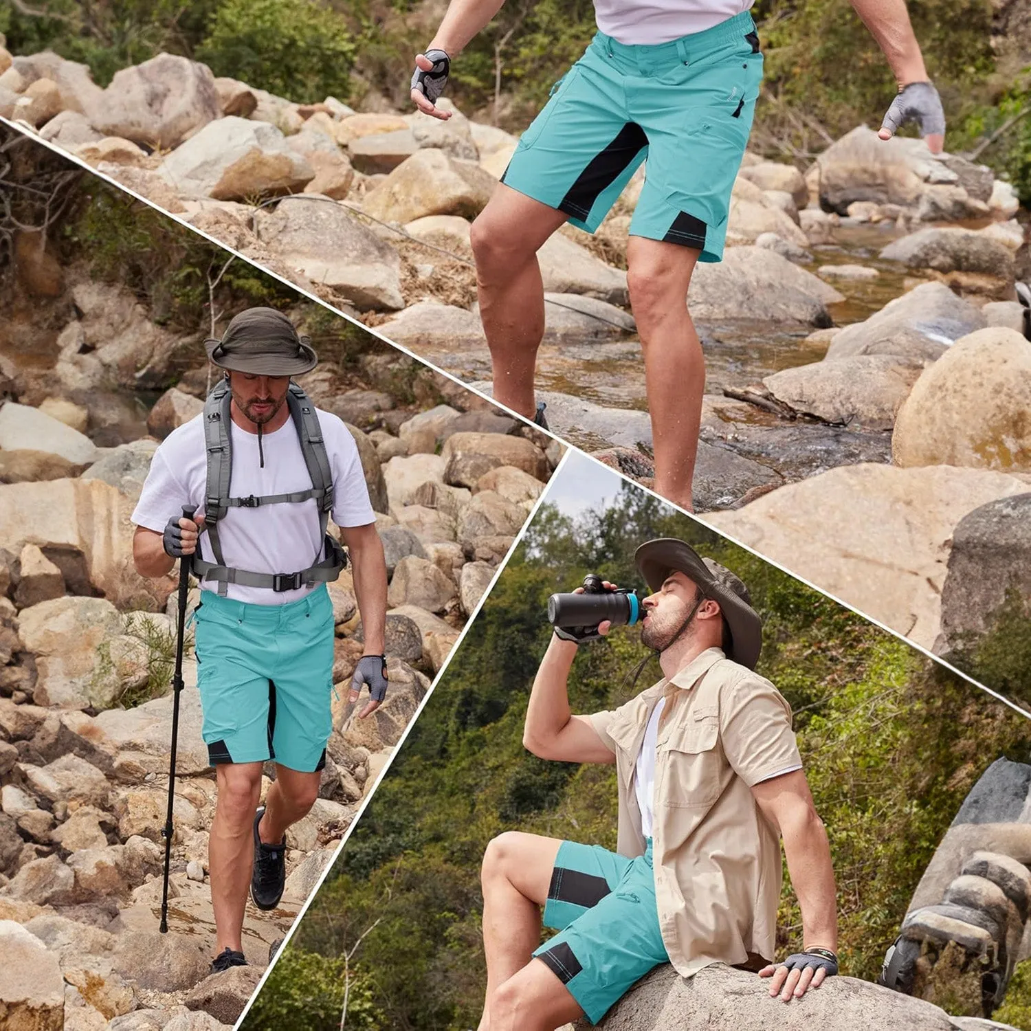 Magcomsen Men's Quick Dry Cargo Shorts