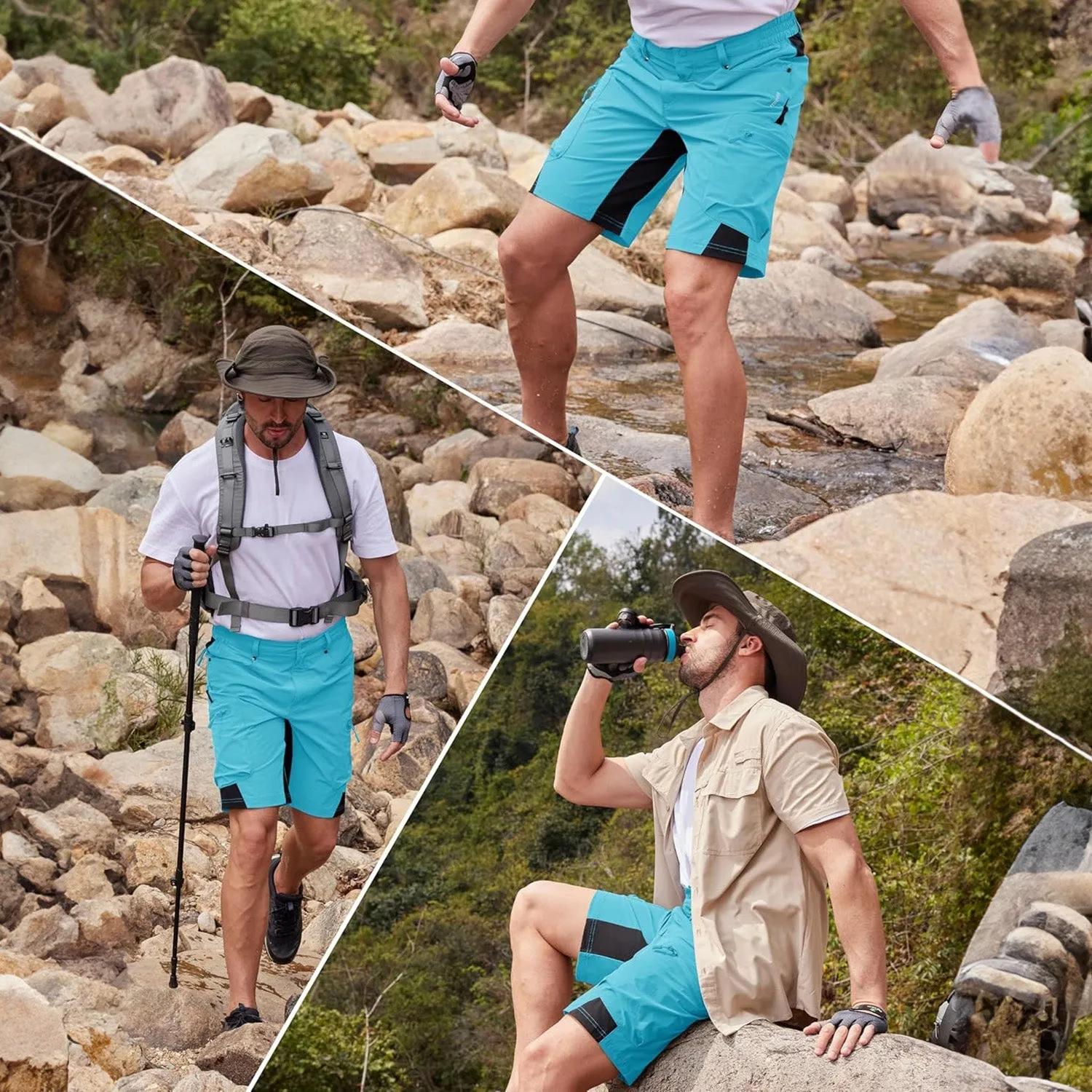 Magcomsen Men's Quick Dry Cargo Shorts