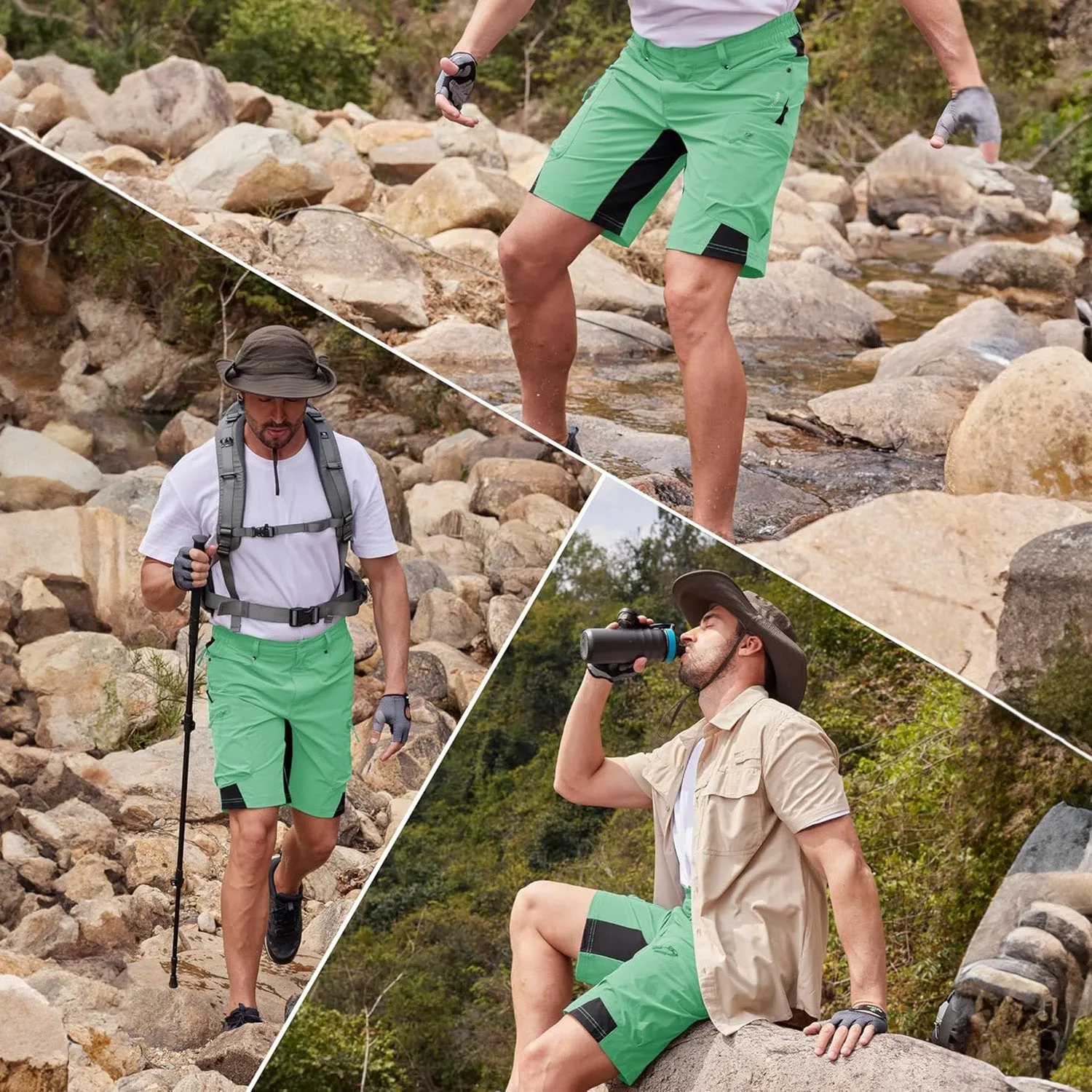 Magcomsen Men's Quick Dry Cargo Shorts