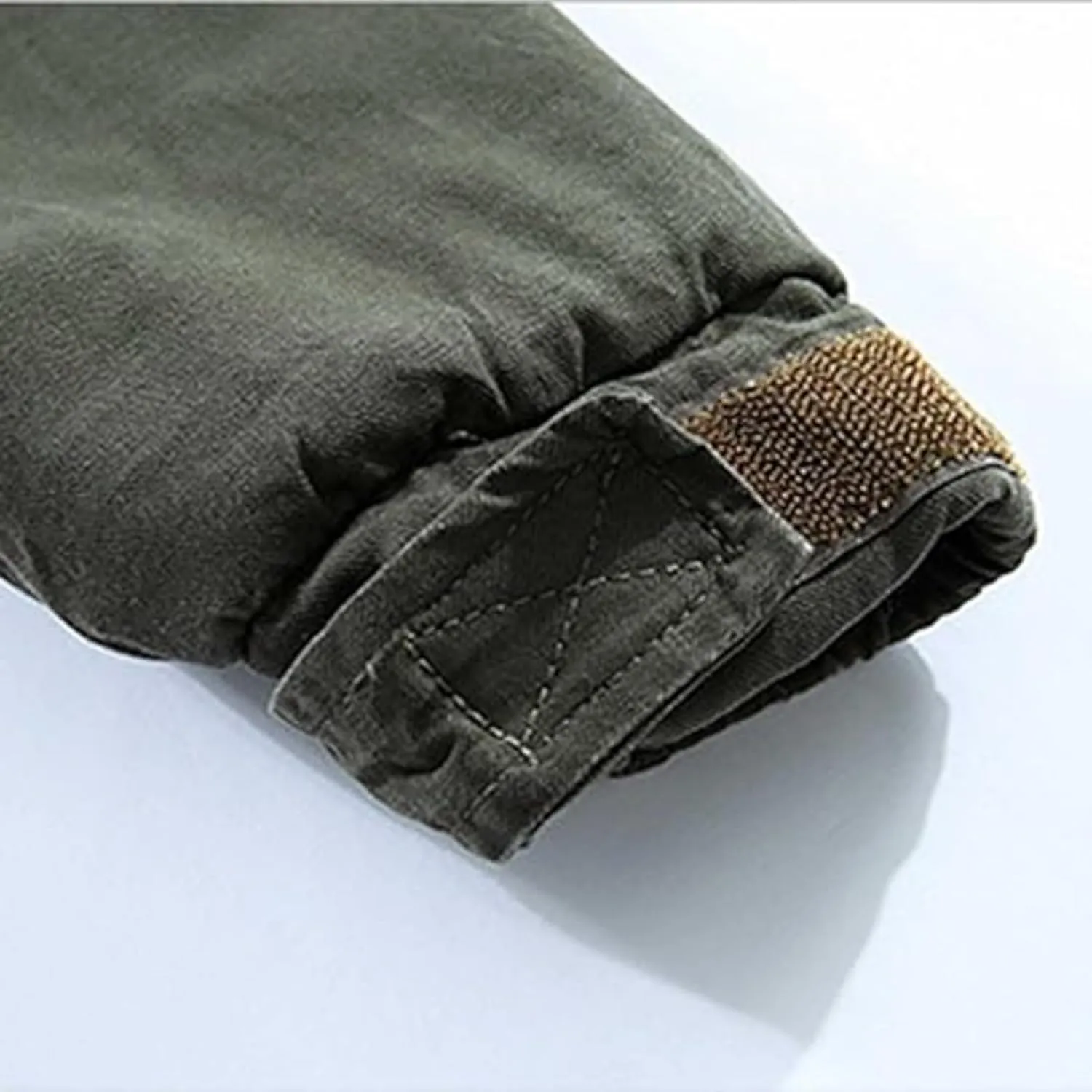 Maiyifu-GJ Men's Winter Military Thicken Parka Jacket Military Full Zip Removable Hooded Coat Cotton Warm Mid Long Outerwear