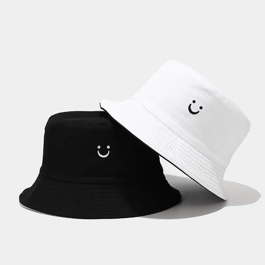 Malaxlx Unisex Bucket Hat Beach Sun Hat Aesthetic Fishing Hat for Men Women Teens, Reversible Double-Side-Wear