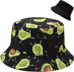 Malaxlx Unisex Bucket Hat Beach Sun Hat Aesthetic Fishing Hat for Men Women Teens, Reversible Double-Side-Wear