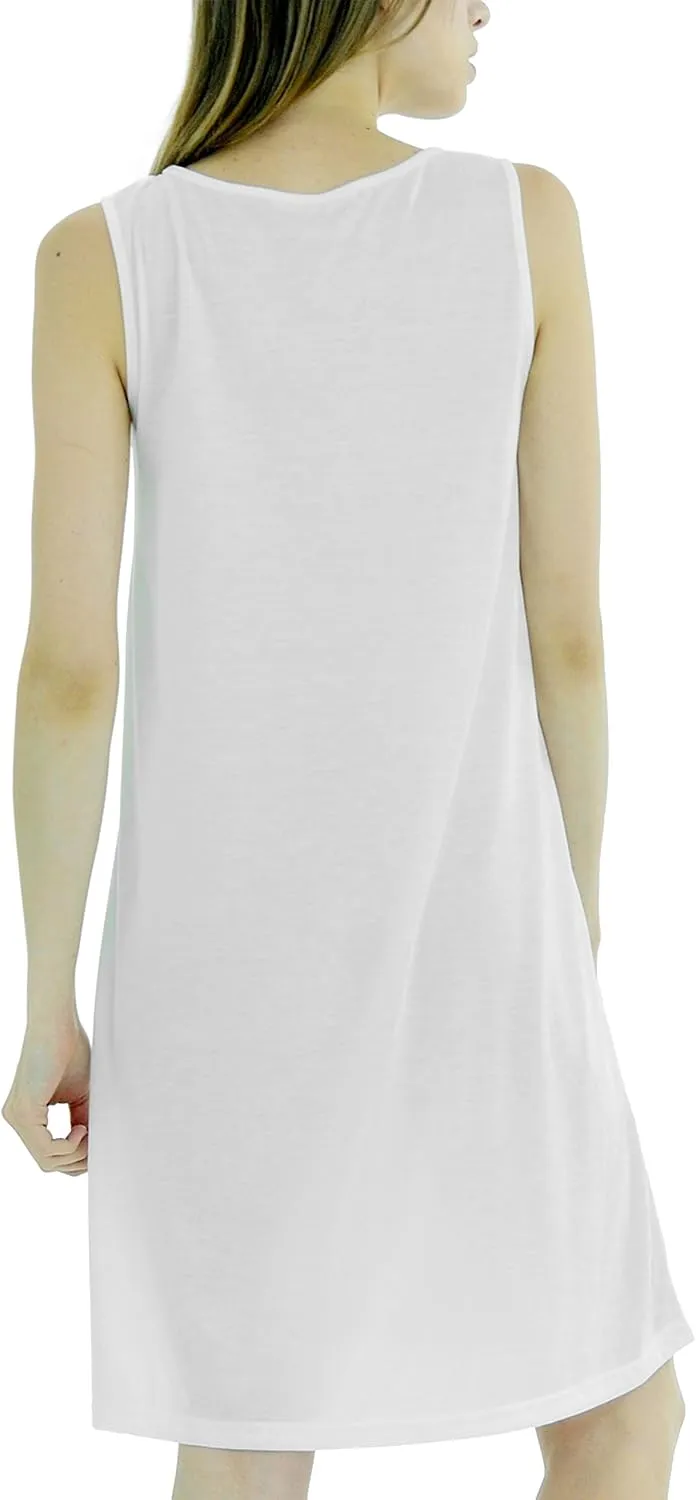 MELODY Women's Knit Camisole Full Slip Dresses