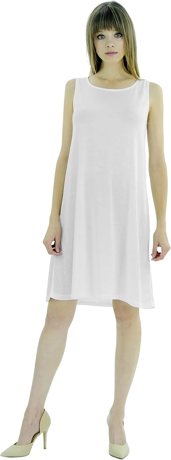 MELODY Women's Knit Camisole Full Slip Dresses