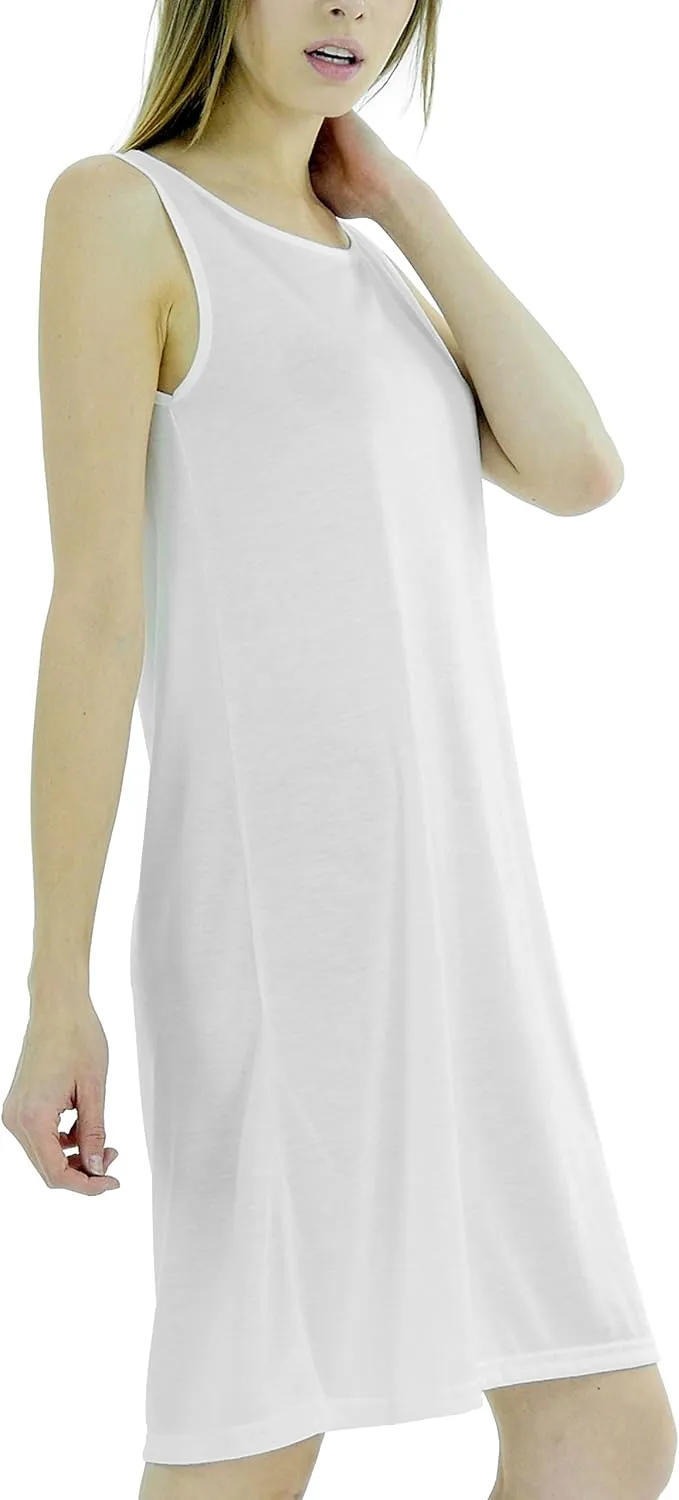 MELODY Women's Knit Camisole Full Slip Dresses