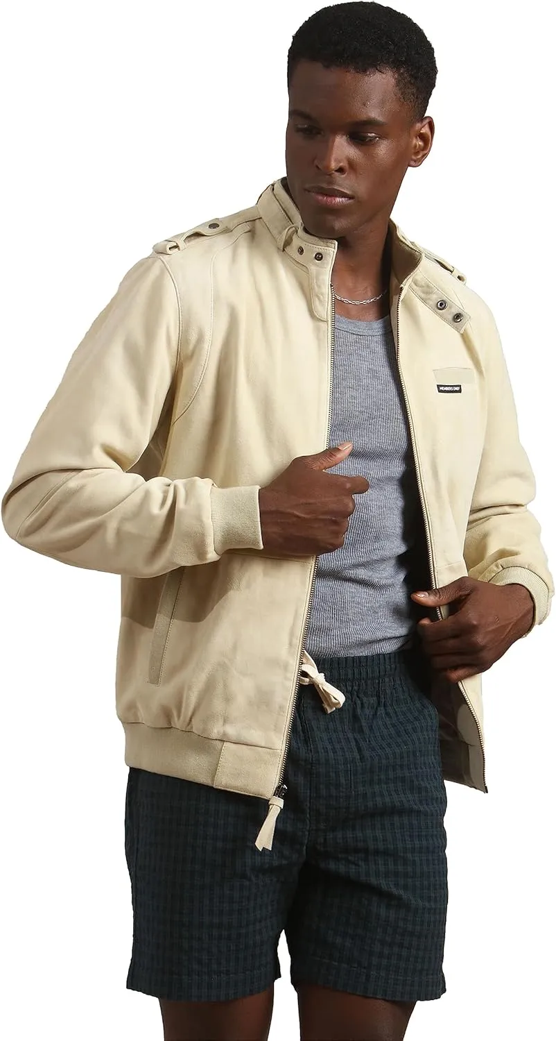Members Only Men's Soft Suede Iconic Jacket |Slim Fit|