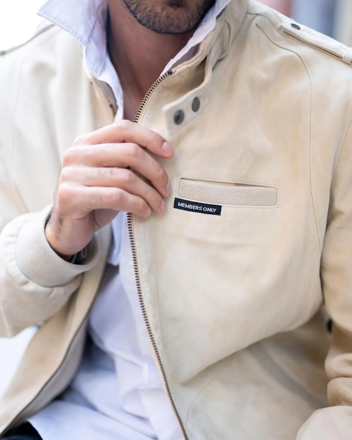 Members Only Men's Soft Suede Iconic Jacket |Slim Fit|