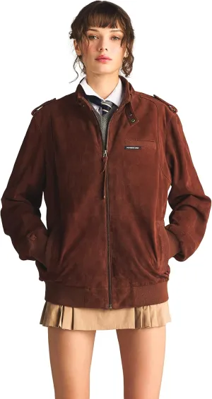 Members Only Women's Soft Suede Iconic Oversized Jacket