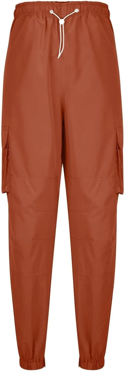 Men's Baggy Cargo Pants Trendy Casual Parachute Pant Loose Fit Harem Sweatpants Joggers with Pockets for Streetwear