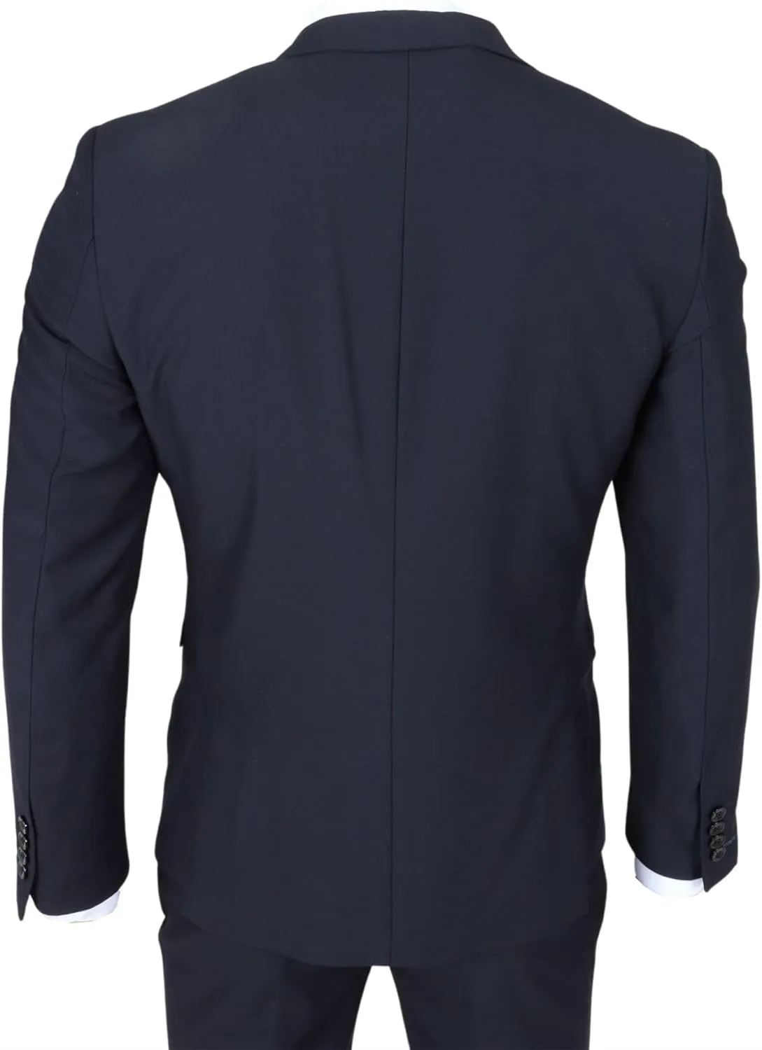 Men's Blazer Navy Blue Tailored Fit Formal Suit Jackets