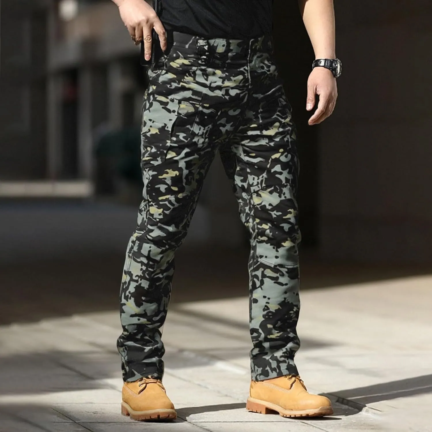 Men's Cargo Hiking Pants Lightweight Water Resistant Quick Dry Outdoor Travel Climbing Work Pants 2025