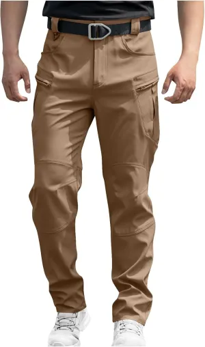 Men's Cargo Pants Lightweight High Stretch Tactical Construction Work Pant Waterproof Quick Dry Outdoor Fishing Gear
