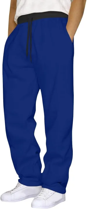Mens Cargo Pants Men's Casual Pants Sweatpants Solid Color Running Fitness Pants Athletic Lounge Pants Sweat Pants