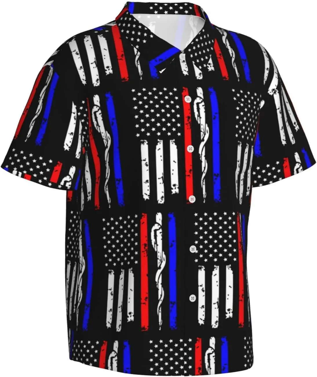 Men's Casual Linen Button Down Shirt Short Sleeve Beach Shirt
