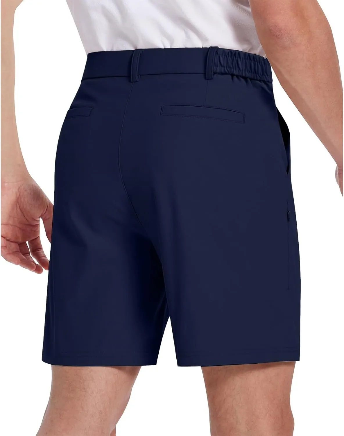 Men's Casual Shorts Golf Shorts for Men Flat Front Dress Work Quick Dry Lightweight Trousers with Pockets