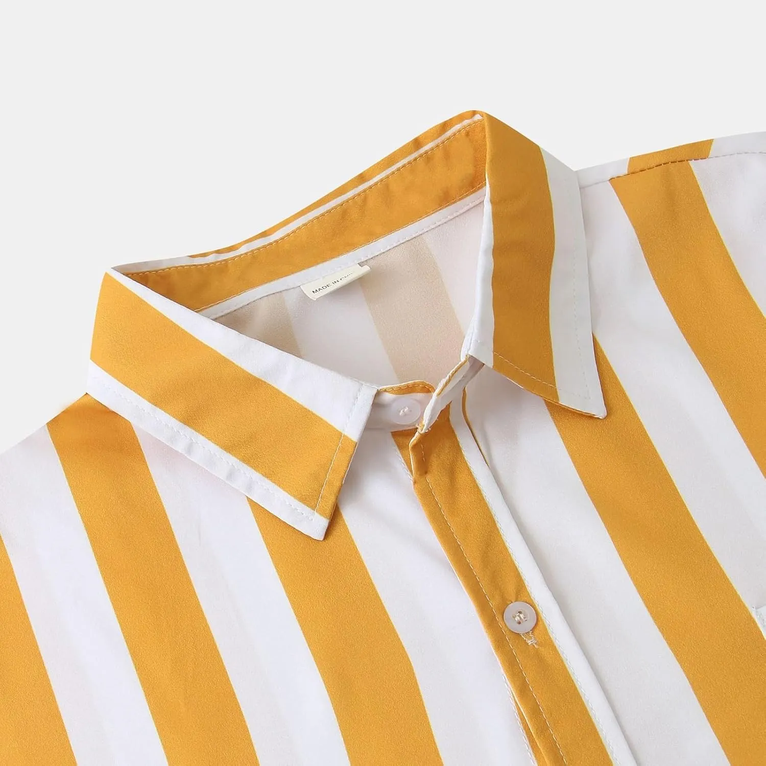 Men's Casual Stylish Striped Shirt Long Sleeve Button Down Cotton Shirts Fashion Casual Shirt
