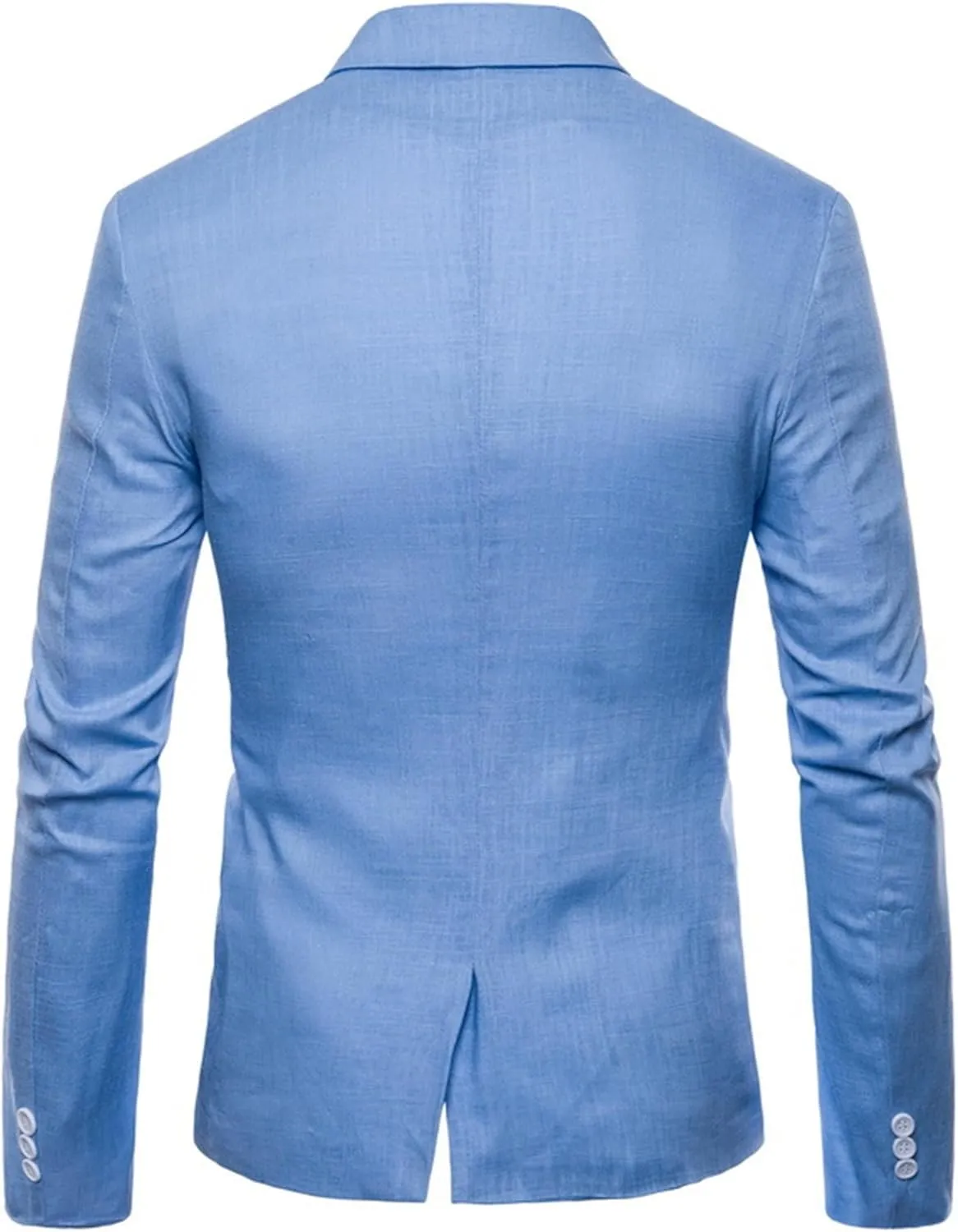 Mens Cotton-Linen Blazer Coat Two Button Lightweight Suit Jacket Casual Sport Business Daily Blazer Jacket