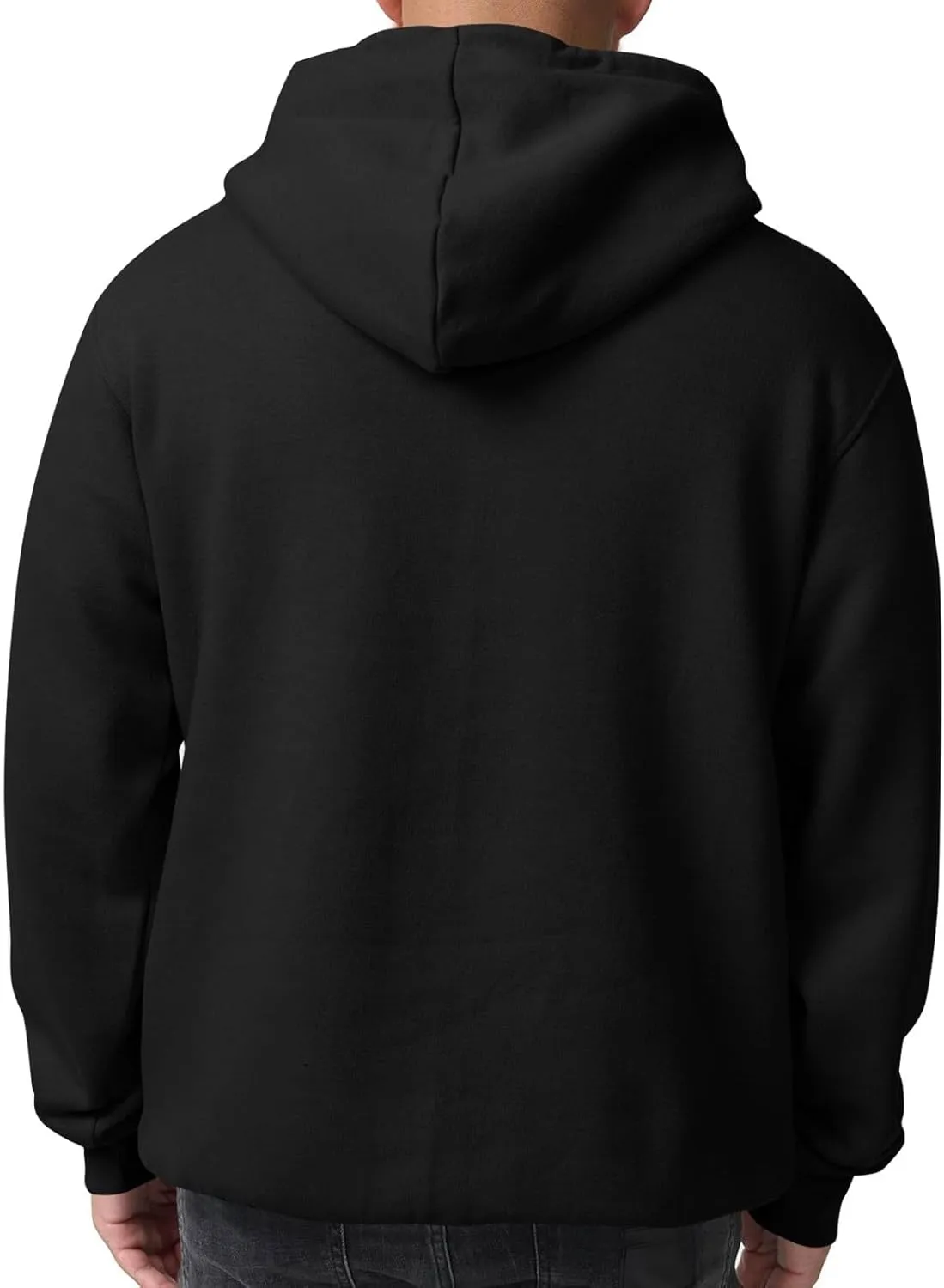 Mens Hoodies Pullover Fleece Lined Oversized Hoodie Casual Loose Long Sleeve Drawstring Hooded Sweatshirt with Pockets