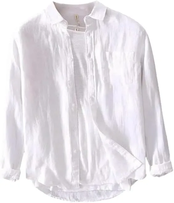 Men's Linen Casual Flax Shirt