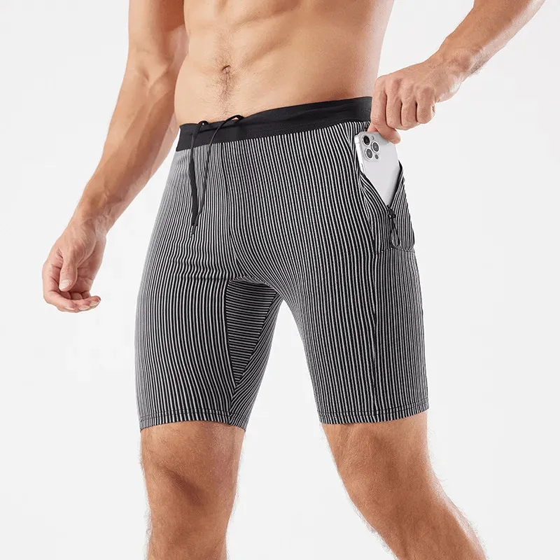 Men’s Quick-Dry Striped Swim Trunks with Pocket - SF2185