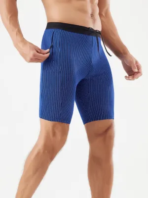Men’s Quick-Dry Striped Swim Trunks with Pocket - SF2185