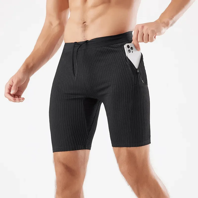 Men’s Quick-Dry Striped Swim Trunks with Pocket - SF2185