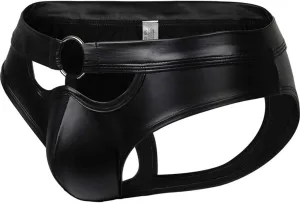 Mens Underwear with Pouch for Balls Briefs Sexy Lightweight Bulge Enhancement Jockstrap for Men Cutout Bikini Comfort