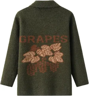 Middle Age Mother Knitted Cardigan Sweater Coats Autumn Women Knitwear Tops Casual Wool Sweater Jacket