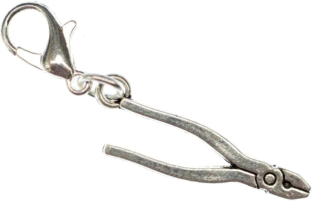 Miniblings Pliers Nippers Charm Pendant Bracelet Wristlet Tool Badge Buttoncers