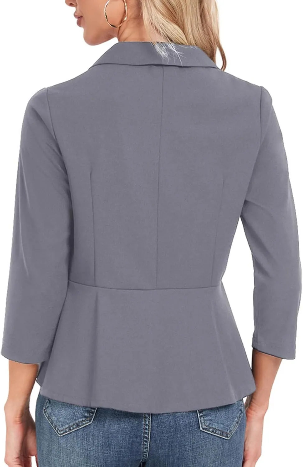 MINTLIMIT Womens Blazer Suit Jackets Dressy 3/4 Sleeve Blazer Casual Business Blazer for Work 2025