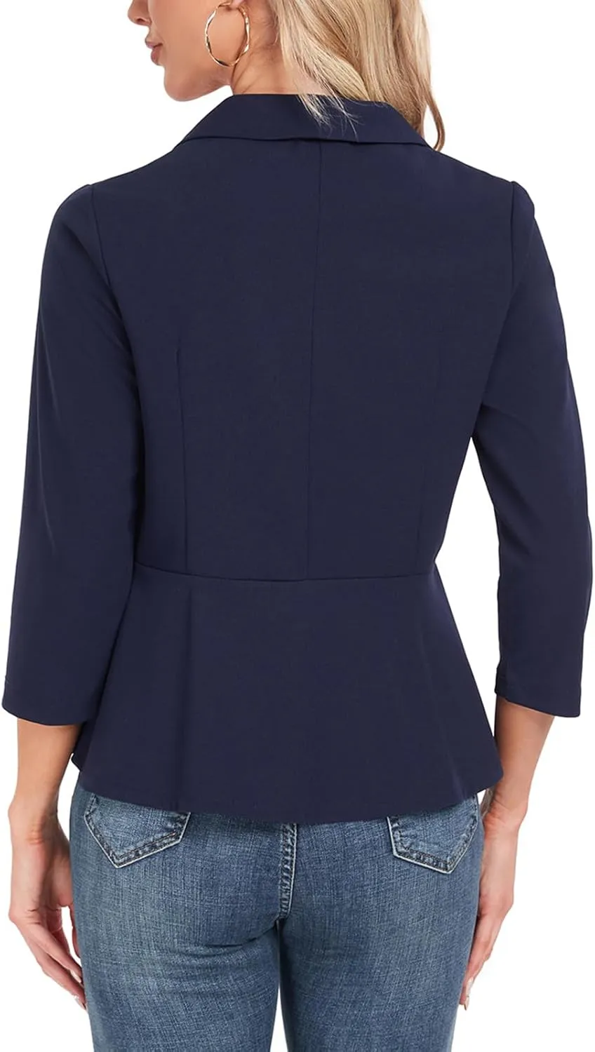 MINTLIMIT Womens Blazer Suit Jackets Dressy 3/4 Sleeve Blazer Casual Business Blazer for Work 2025