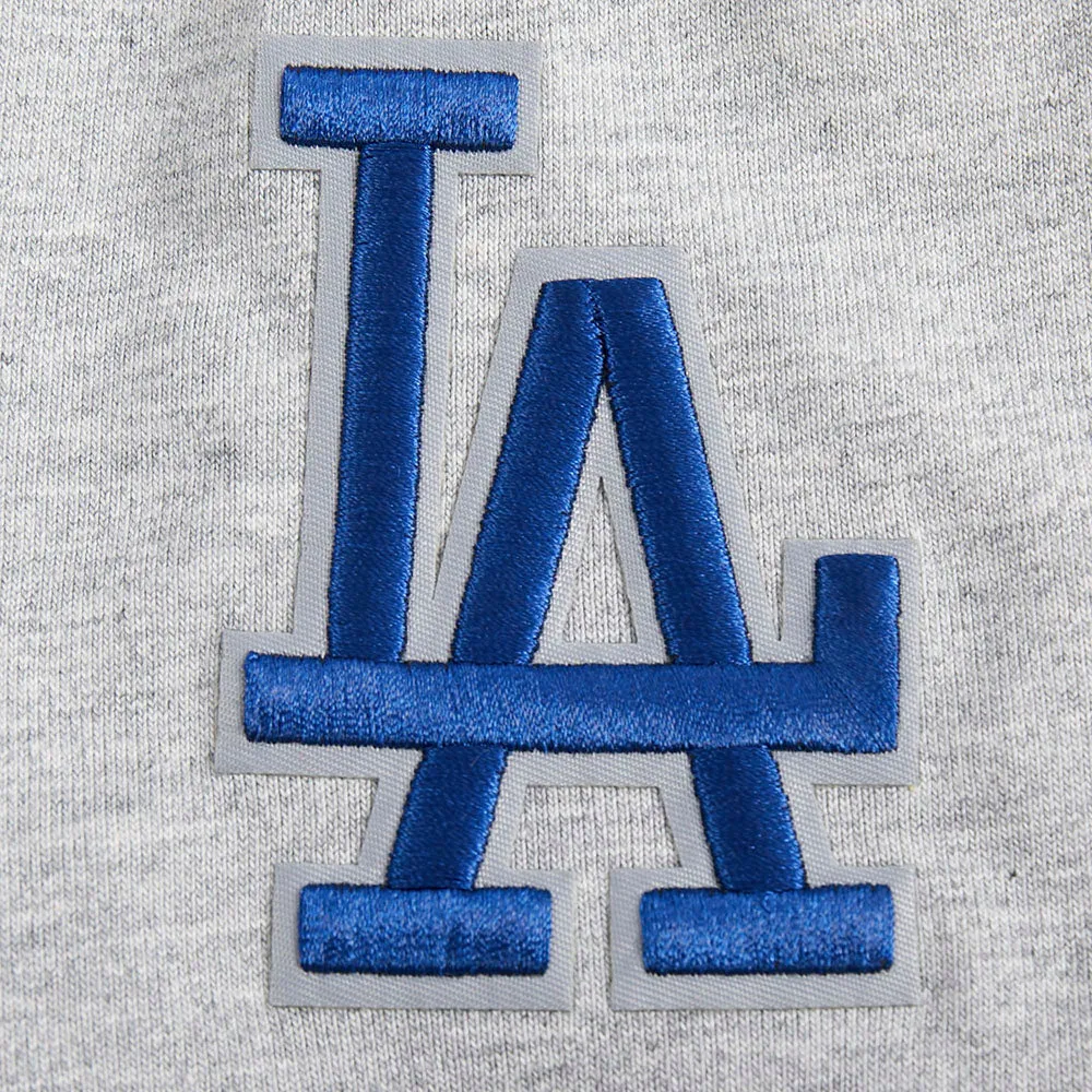 MLB LOS ANGELES DODGERS SHEER INFLUENCE WOMEN'S BOYFRIEND TOP (HEATHER GREY)