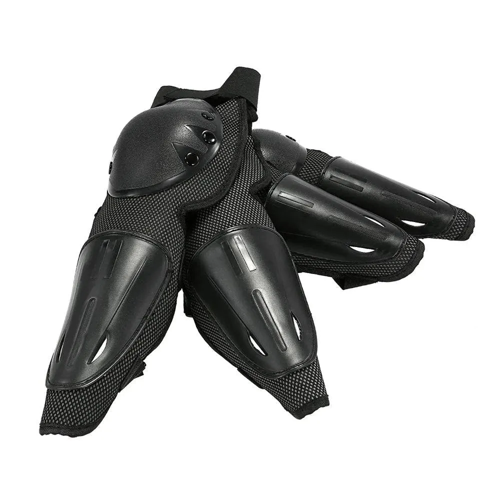 Motorcycle Aults Racing Motocross Knee Pads Protector Guards Protective Gear Adjustable Elastic Straps