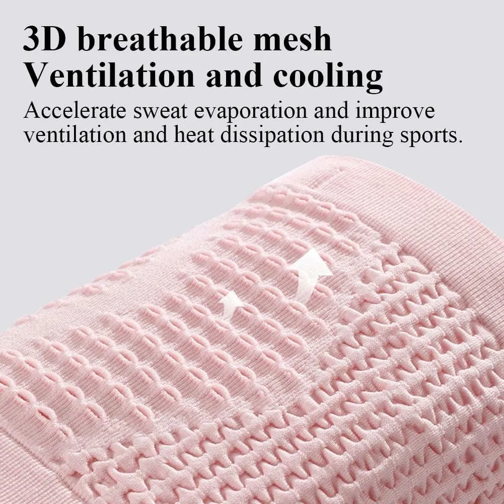 Multifunctional Knit Breathable Concealed Waist Bag,Large Capacity Adjustable Running Belt,Versatile Waist Pack for Outdoor Running and Cycling Adventures (Pink, Large)