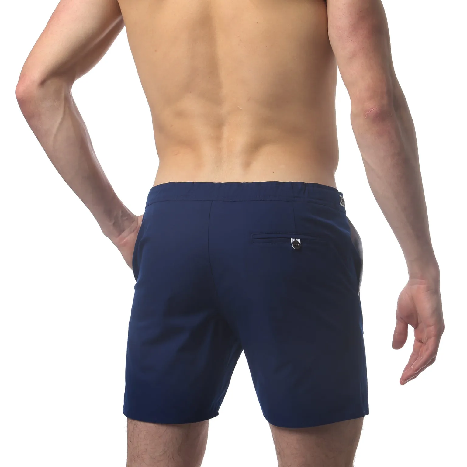 Navy 6" Catalonia Solid Stretch