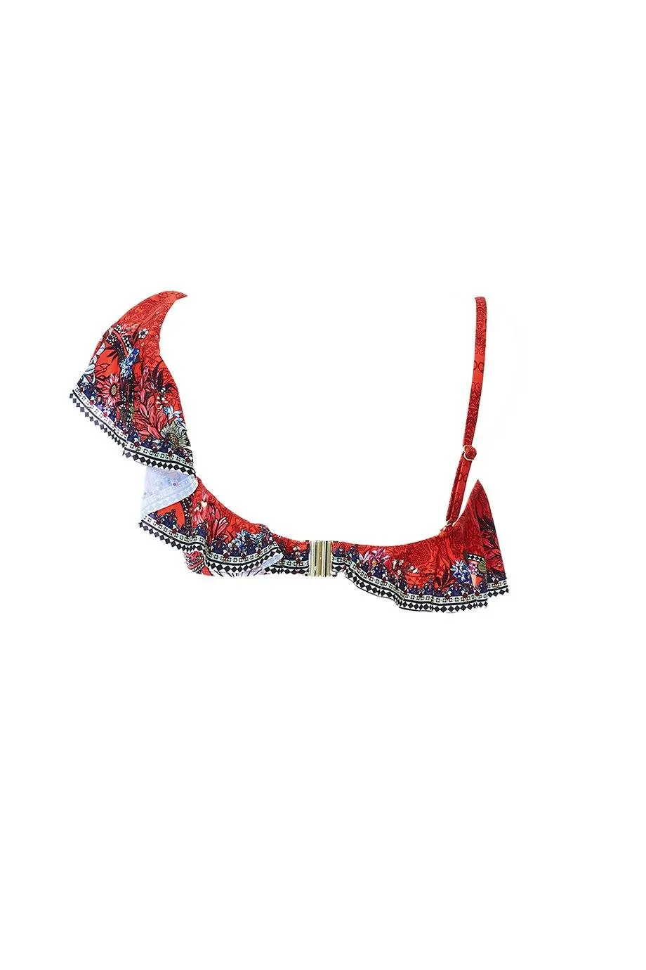 One Shoulder Frill Bra