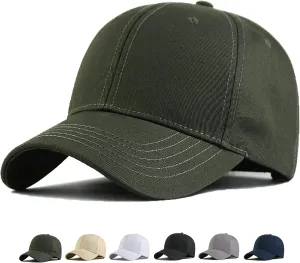 Oversize Baseball Cap XXL Big Head Hats for Men Large Head Hats Dad Hat Adjustable 23.6"-26.8"