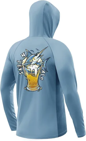 Palmyth Fishing Hoodie for Men Long Sleeve Sun Protection UV UPF 50  Shirts