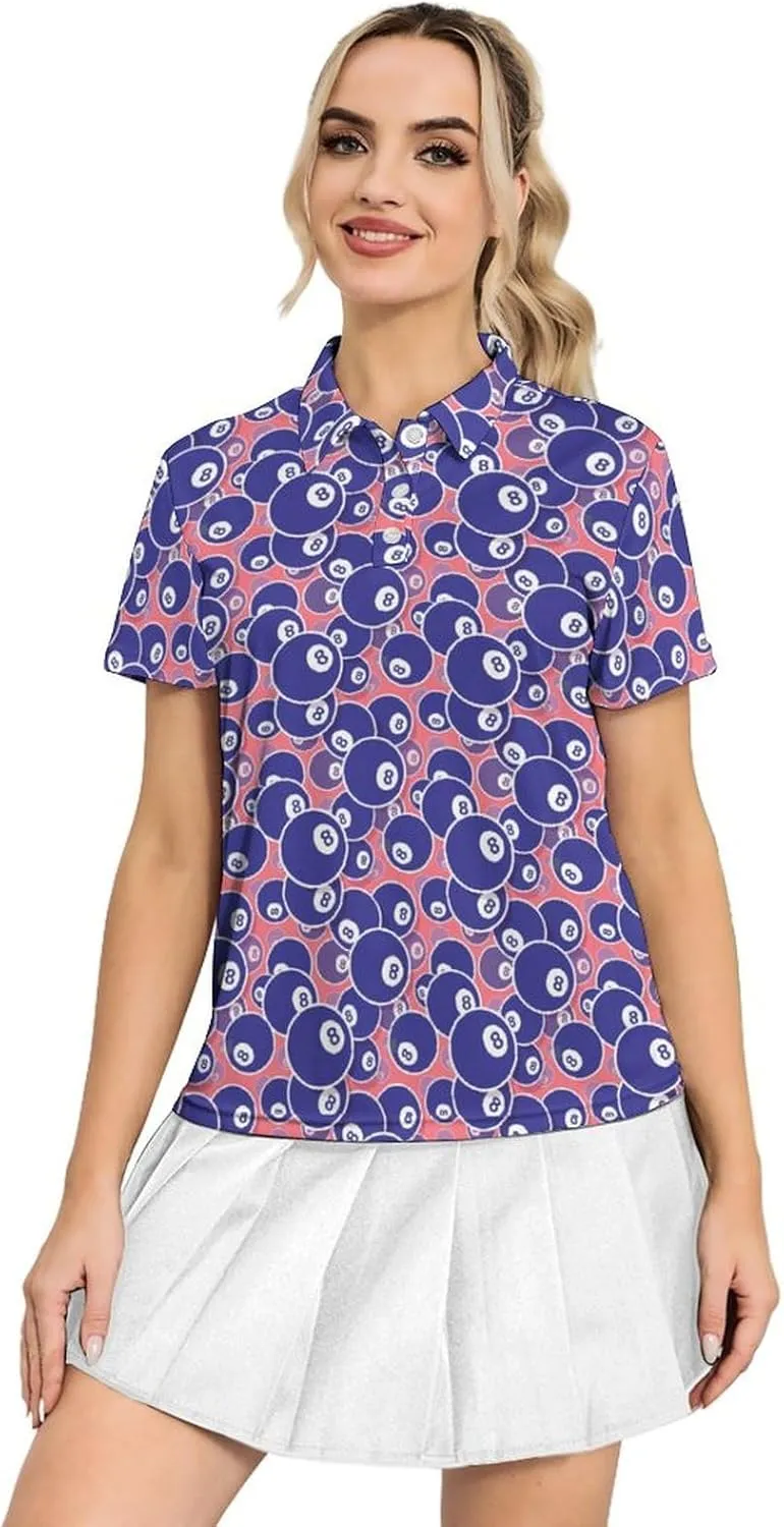 Polo Shirt for Women Performance Moisture Wicking Golf Shirt Quick Dry Short Sleeve Polo Shirt Casual Polo Shirt