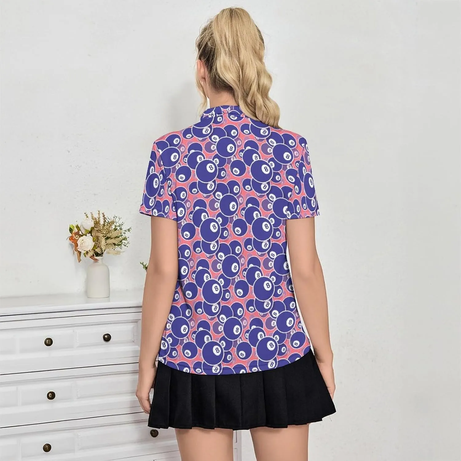 Polo Shirt for Women Performance Moisture Wicking Golf Shirt Quick Dry Short Sleeve Polo Shirt Casual Polo Shirt
