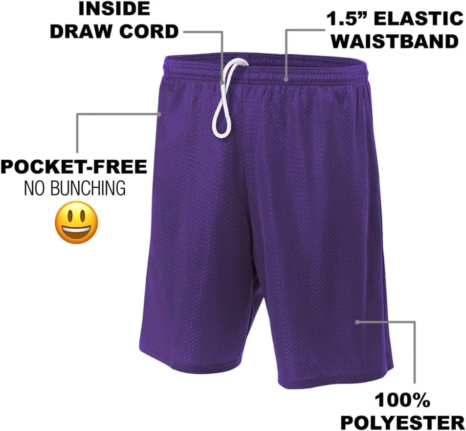 Popfunk Superman Shield Collection Mens Lined Mesh Shorts