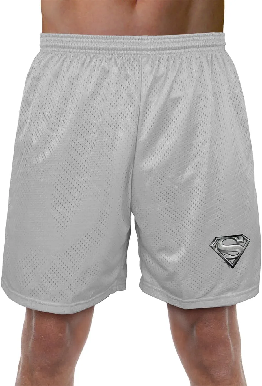 Popfunk Superman Shield Collection Mens Lined Mesh Shorts