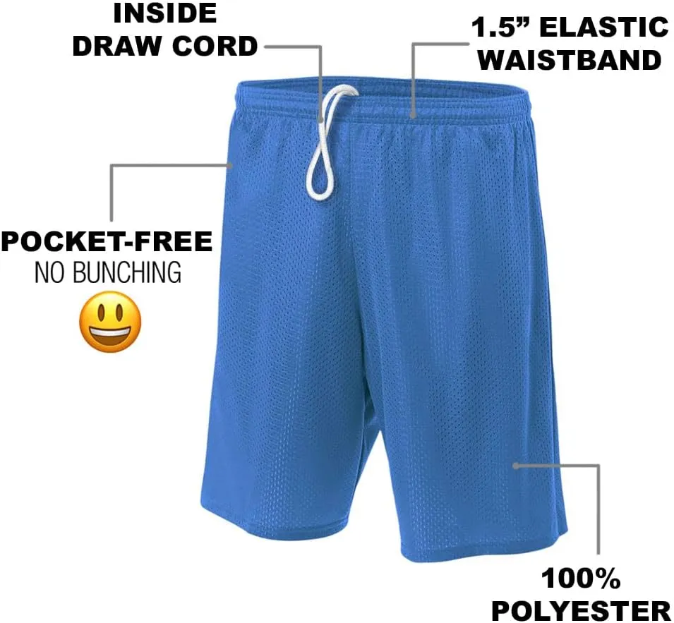 Popfunk Superman Shield Collection Mens Lined Mesh Shorts