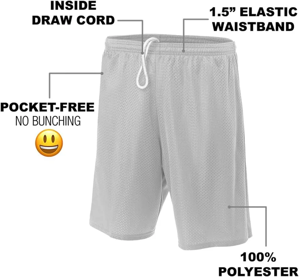Popfunk Superman Shield Collection Mens Lined Mesh Shorts